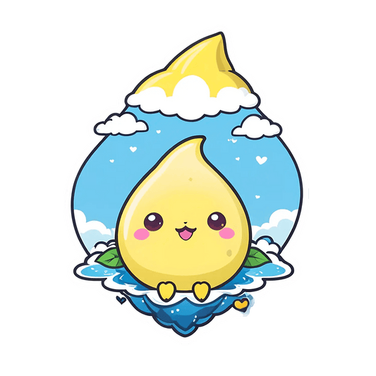 Cute Lemon Character - Sticker - Heat Press Transfer