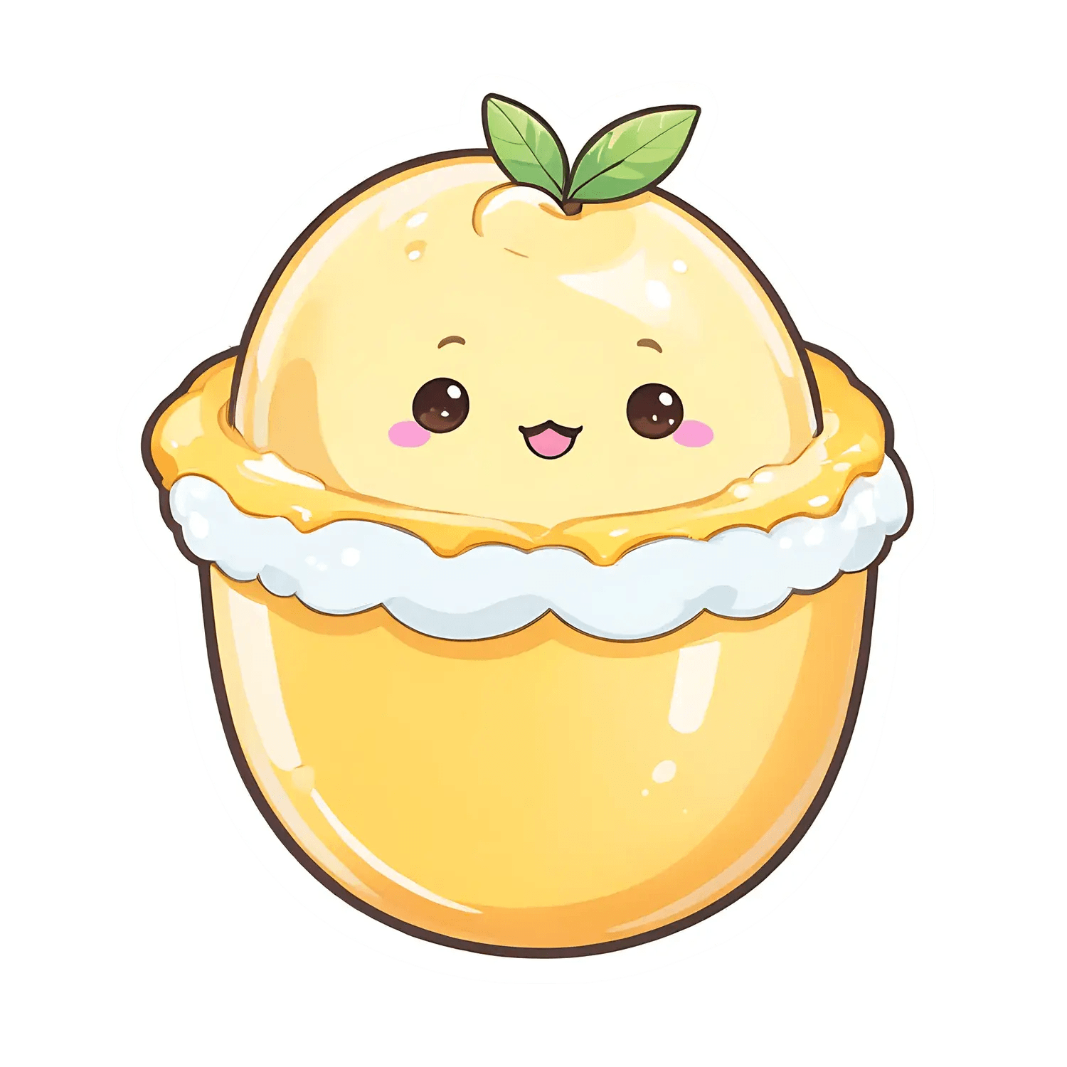 Cute Lemon Tart - Sticker - Heat Press Transfer