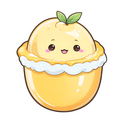 Cute Lemon Tart - Sticker - Heat Press Transfer