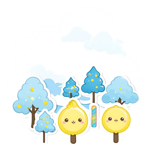Cute Lemon Trees - Sticker - Heat Press Transfer