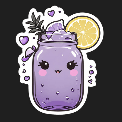 Cute Lemonade Jar - Sticker - Heat Press Transfer