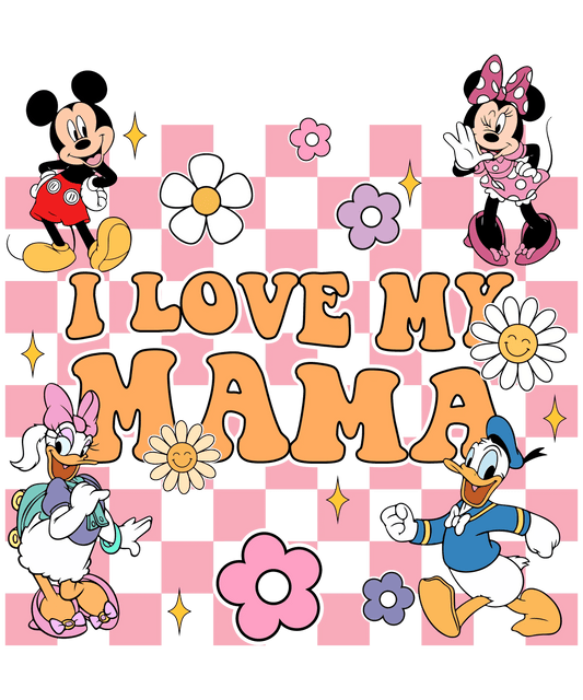 Cute Lovely Mama Design - DTF Ready To Press - Heat Press Transfer