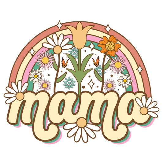 Cute Mama Design - DTF Ready To Press - Heat Press Transfer