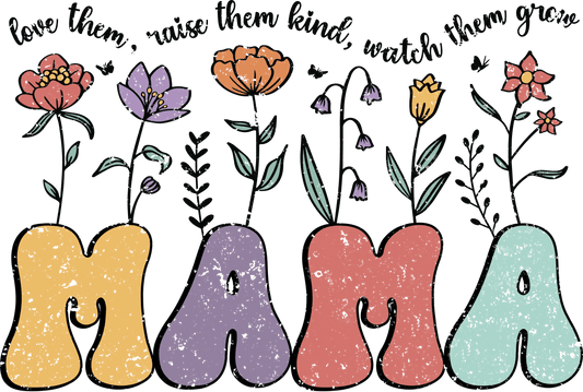 Cute Mama Design - DTF Ready To Press - Heat Press Transfer