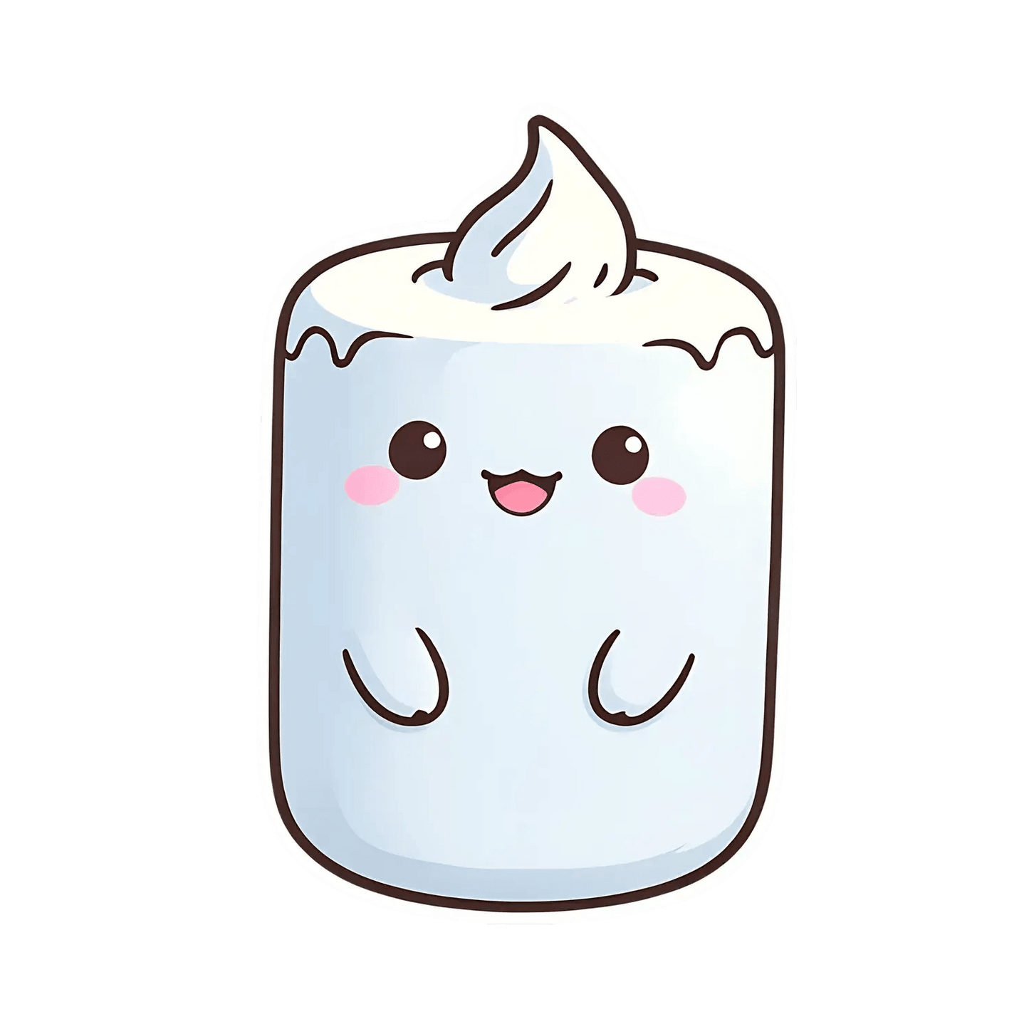 Cute Marshmallow - Sticker - Heat Press Transfer