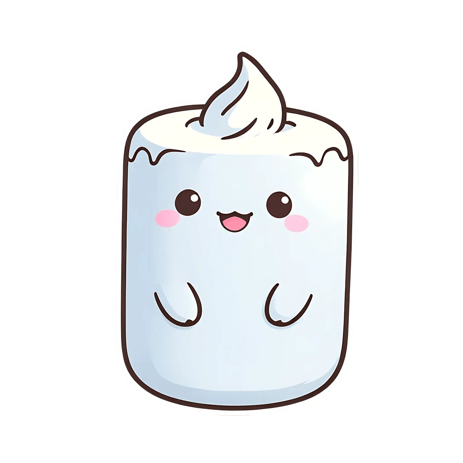 Cute Marshmallow - Sticker - Heat Press Transfer