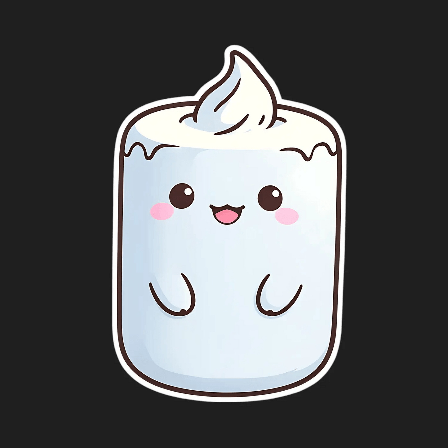 Cute Marshmallow - Sticker - Heat Press Transfer