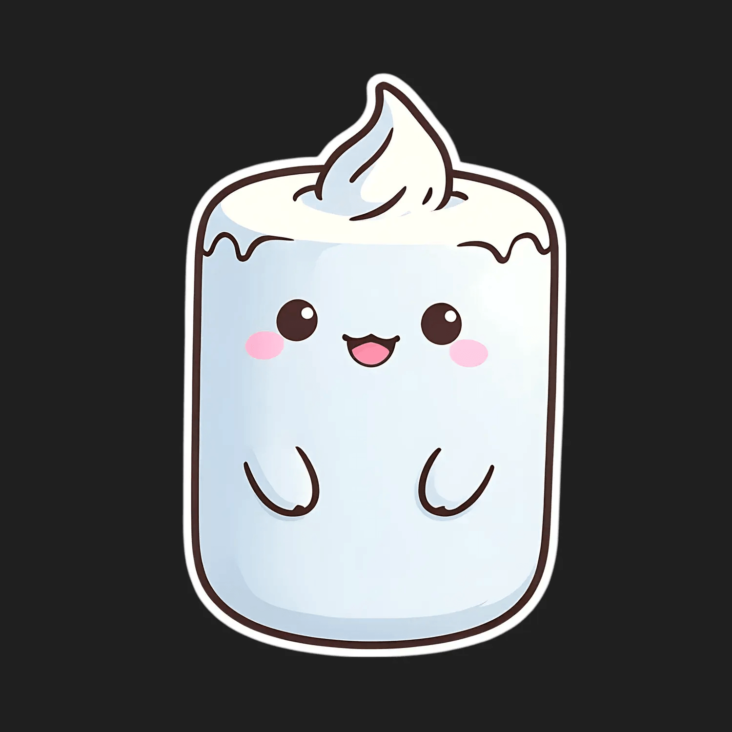 Cute Marshmallow - Sticker - Heat Press Transfer