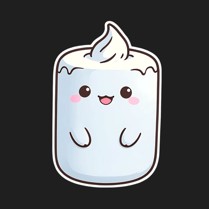 Cute Marshmallow - Sticker - Heat Press Transfer