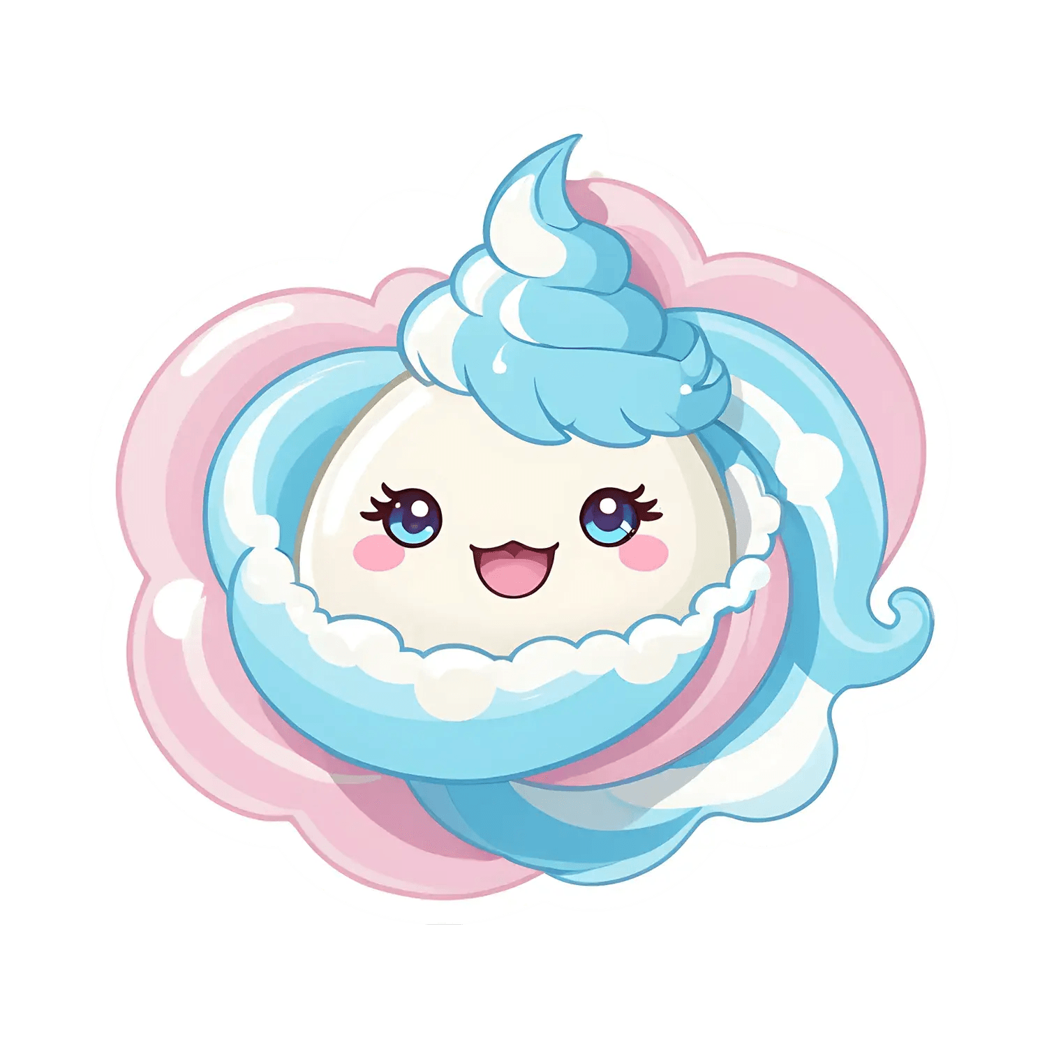 Cute Mermaid Swirls - Sticker - Heat Press Transfer