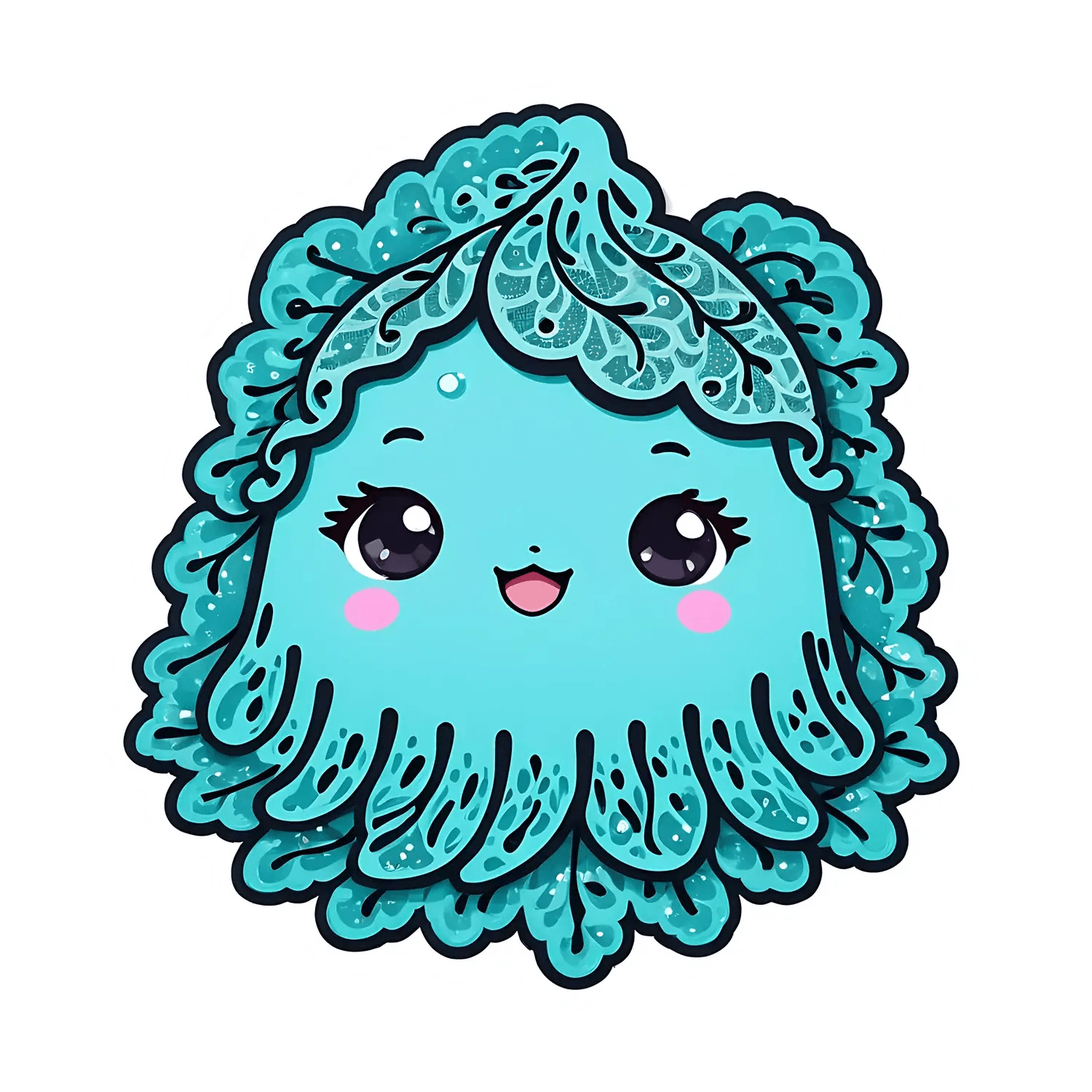 Cute Mermaid UV DTF Sticker - Heat Press Transfer