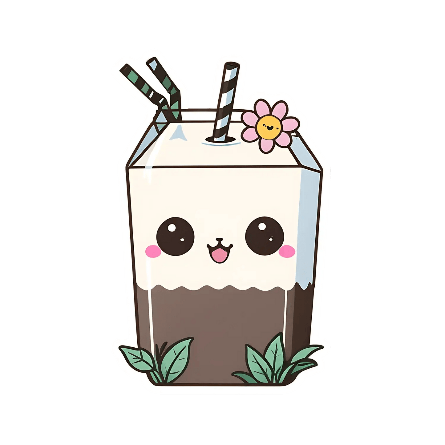 Cute Milk Carton - Sticker - Heat Press Transfer