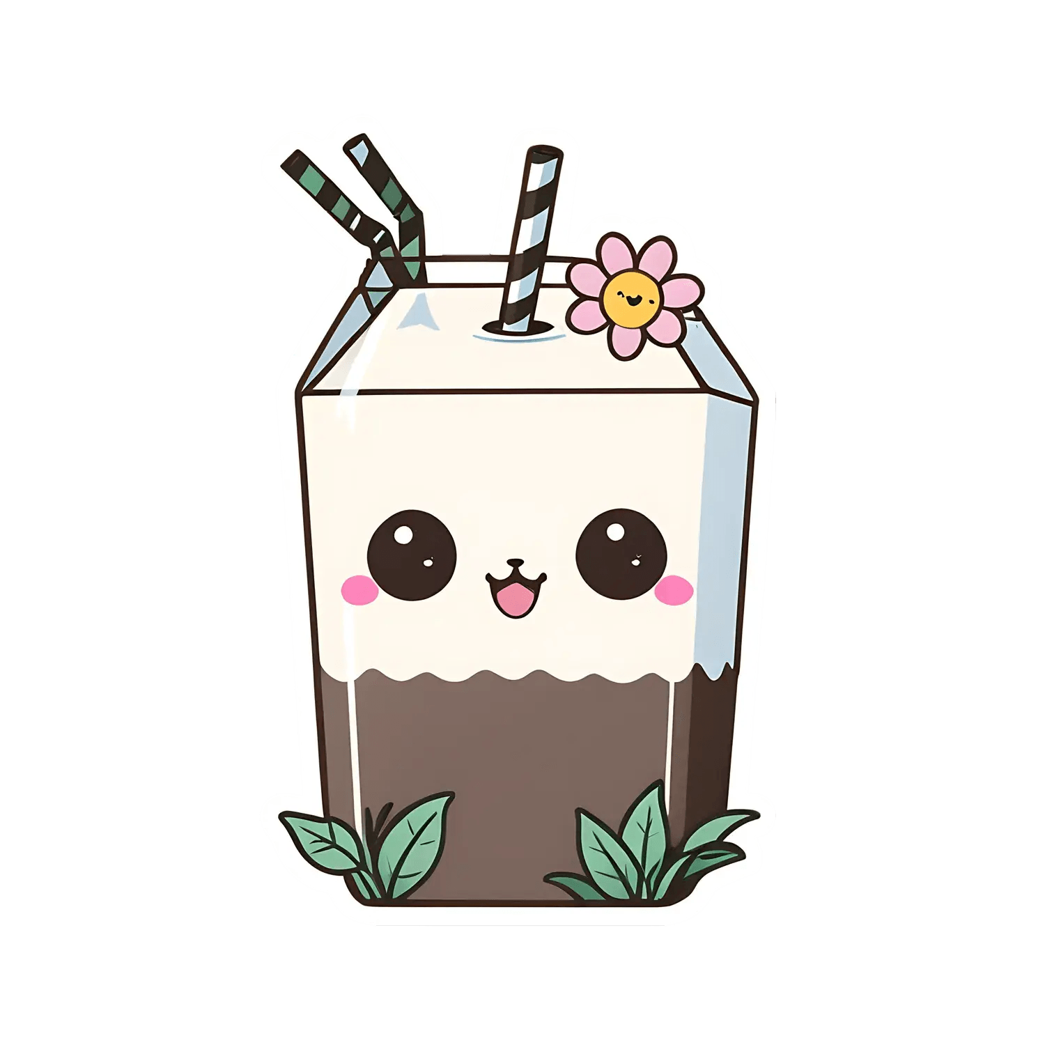 Cute Milk Carton - Sticker - Heat Press Transfer