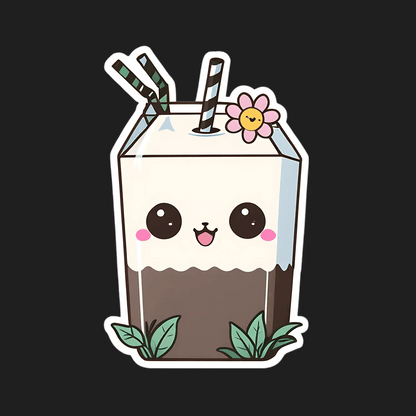 Cute Milk Carton - Sticker - Heat Press Transfer