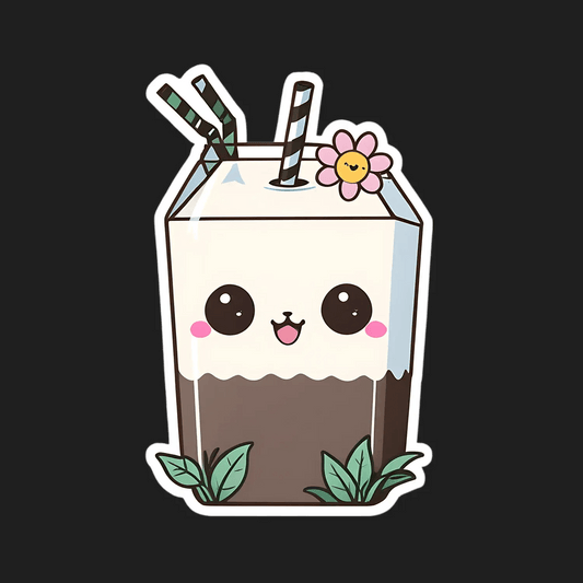Cute Milk Carton - Sticker - Heat Press Transfer