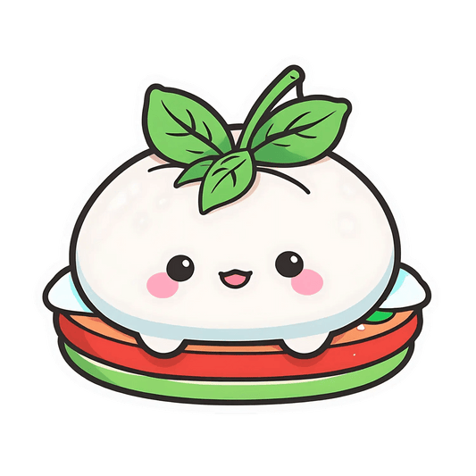 Cute Mochi - Food Sticker - Heat Press Transfer