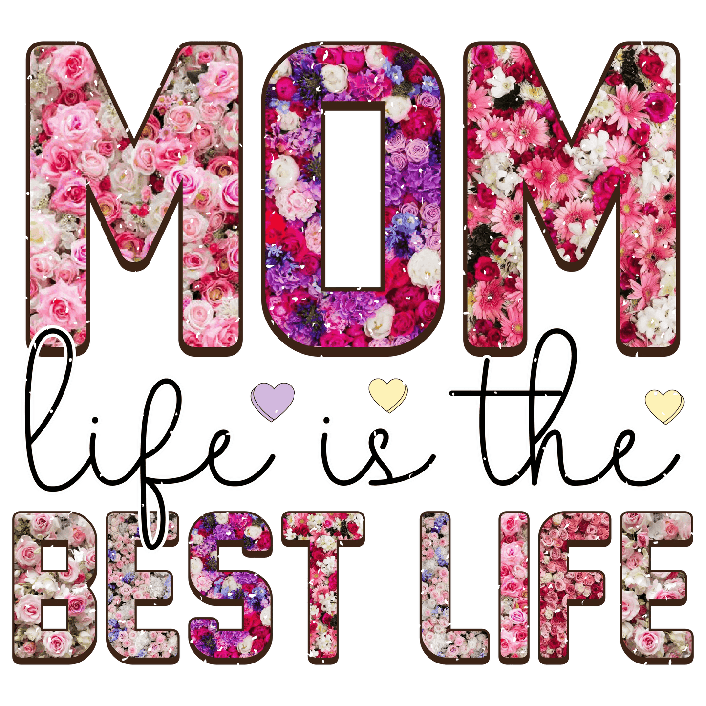 Cute Mom Life Design - DTF Ready To Press - Heat Press Transfer