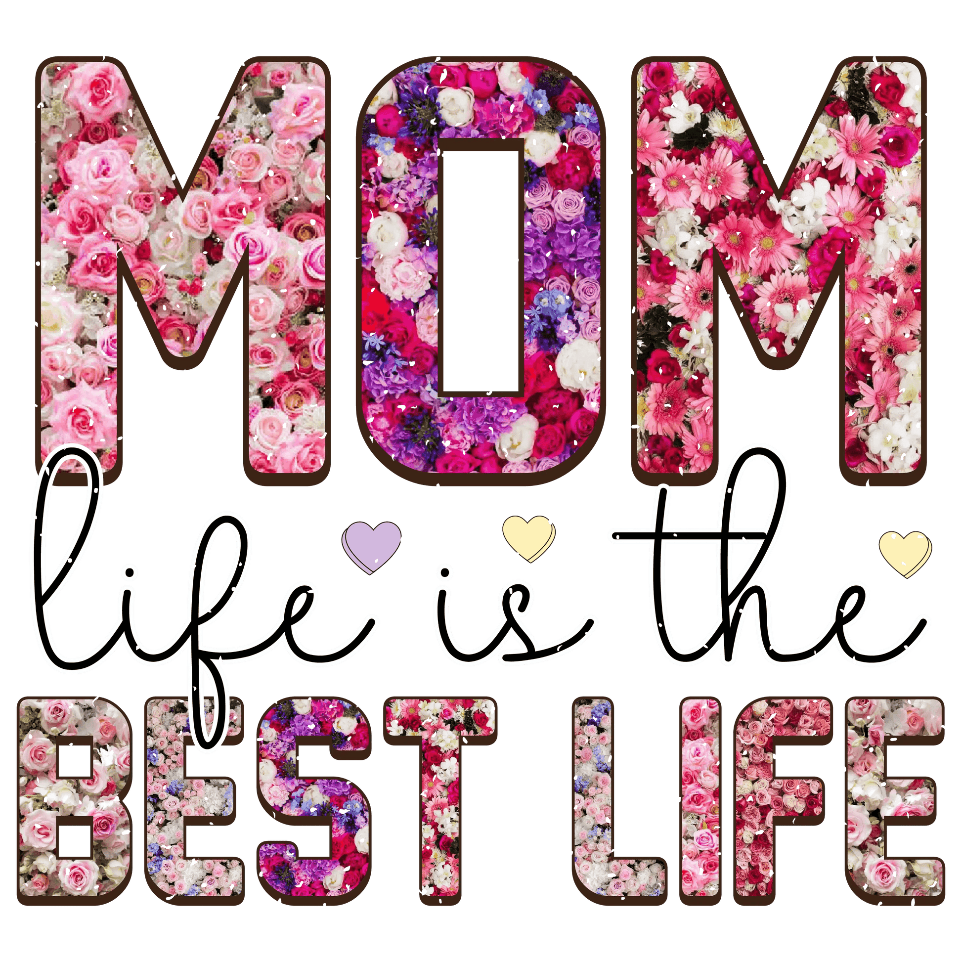 Cute Mom Life Design - DTF Ready To Press - Heat Press Transfer