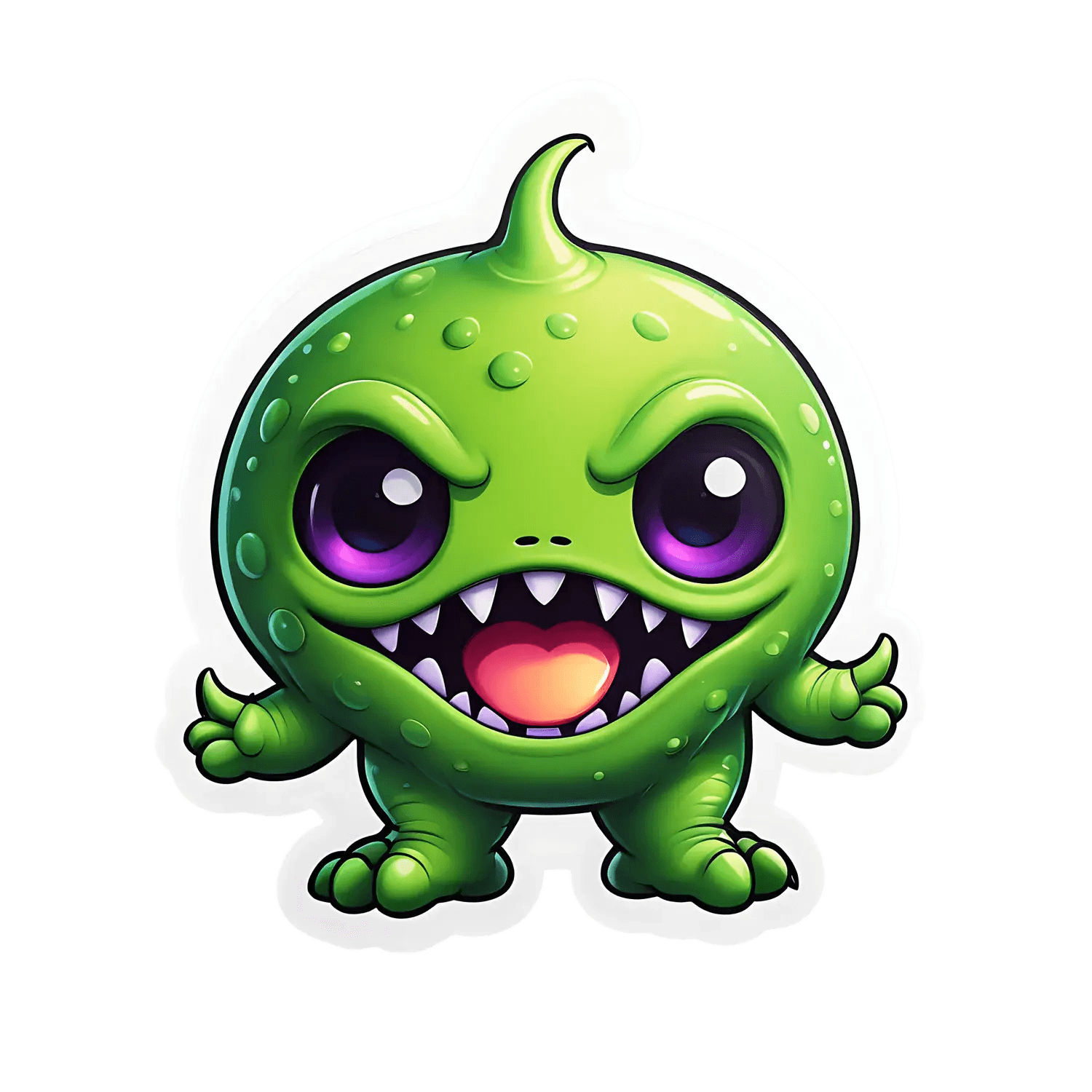 Cute Monster - Sticker - Heat Press Transfer