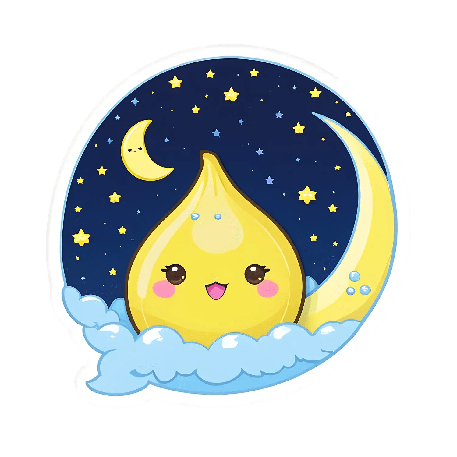 Cute Moonlight - Sticker - Heat Press Transfer