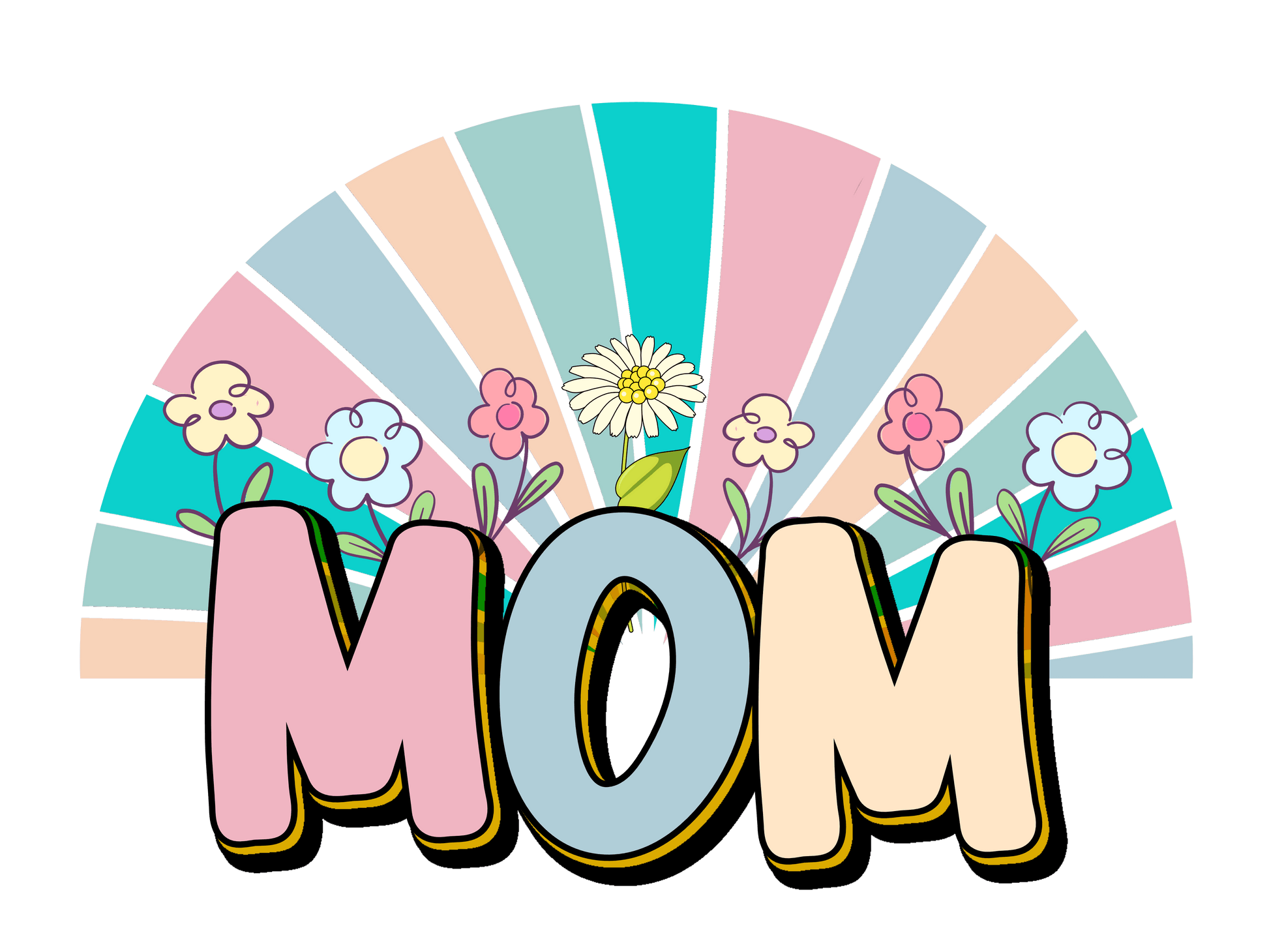 Cute Mother's Day Design - DTF Ready To Press - Heat Press Transfer