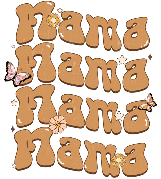 Cute Mother's Day Mama Design - DTF Ready To Press - Heat Press Transfer
