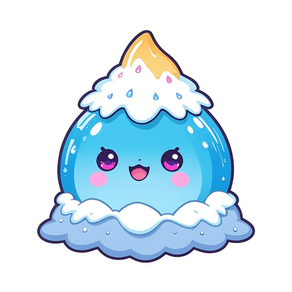 Cute Mountain Sticker - Adorable UV DTF Sticker - Heat Press Transfer