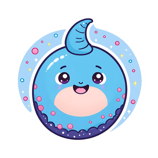 Cute Narwhal - UV DTF Sticker - Heat Press Transfer