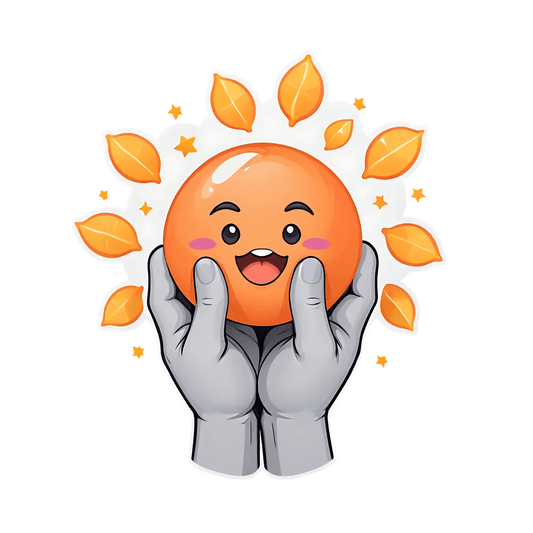 Cute Orange Fruit - Sticker - Heat Press Transfer