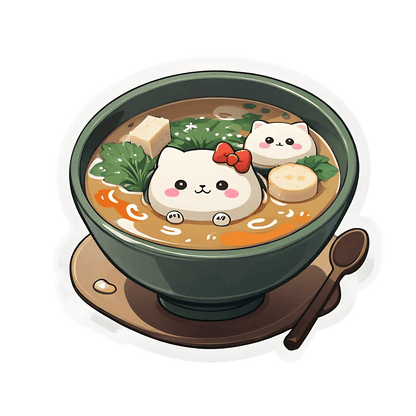 Cute Panda Soup - Sticker - Heat Press Transfer