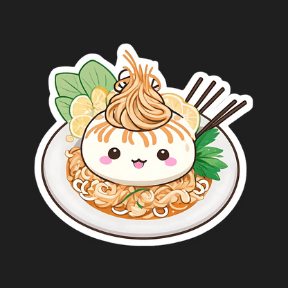 Cute Pasta Bowl - Sticker - Heat Press Transfer
