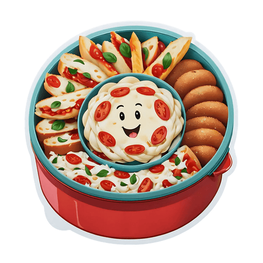 Cute Pizza Lunch - Sticker - Heat Press Transfer