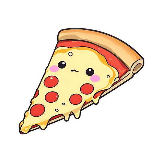 Cute Pizza Slice - Sticker - Heat Press Transfer