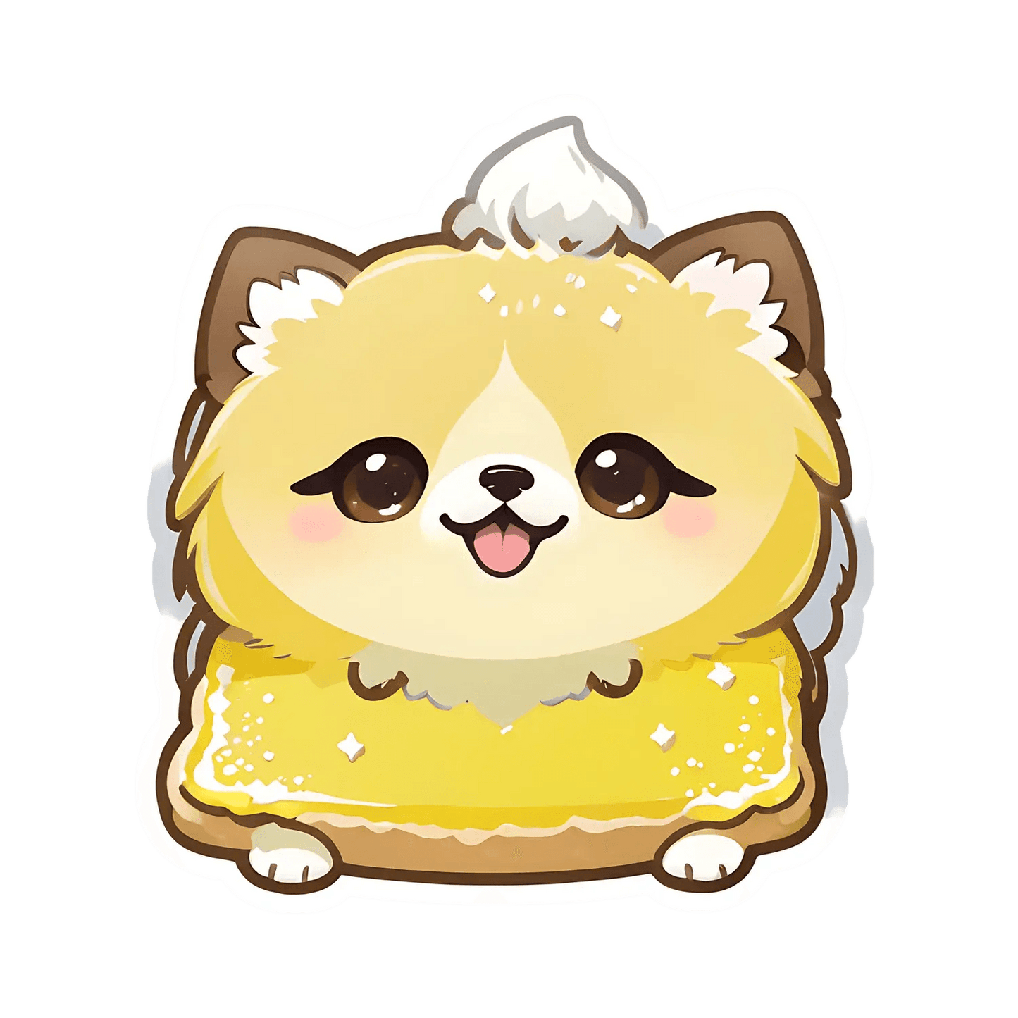 Cute Pomeranian Puppy - Sticker - Heat Press Transfer