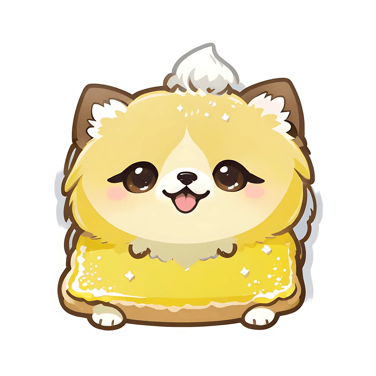 Cute Pomeranian Puppy - Sticker - Heat Press Transfer