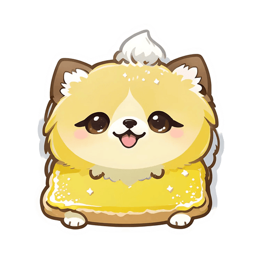 Cute Pomeranian Puppy - Sticker - Heat Press Transfer