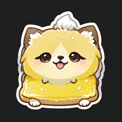 Cute Pomeranian Puppy - Sticker - Heat Press Transfer