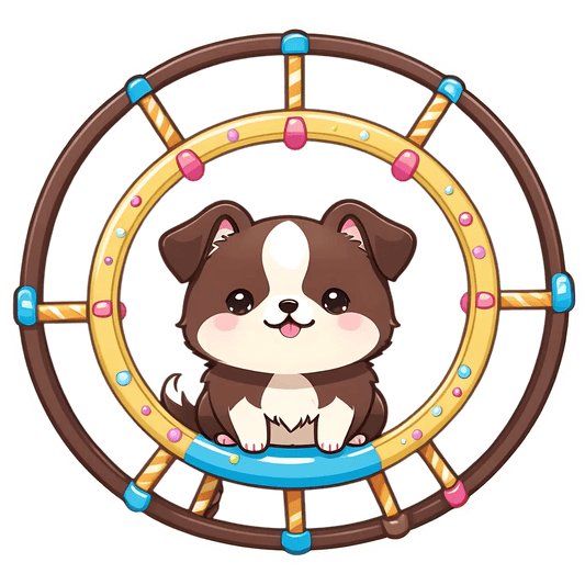 Cute Puppy Steering Wheel - Sticker - Heat Press Transfer