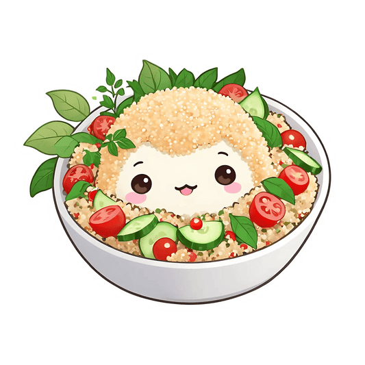 Cute Quinoa Bowl - Sticker - Heat Press Transfer