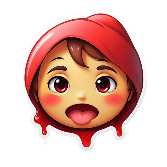 Cute Red Hood - UV DTF Sticker - Heat Press Transfer