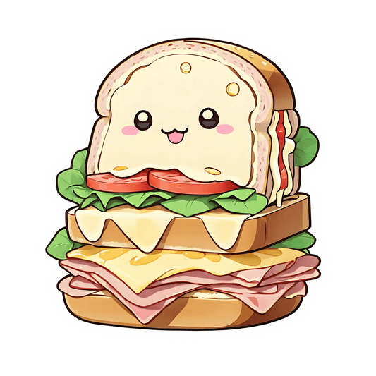 Cute Sandwich - Sticker - Heat Press Transfer