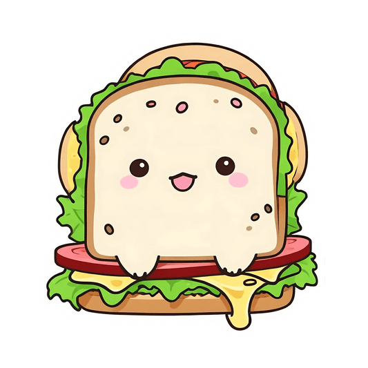 Cute Sandwich - Sticker - Heat Press Transfer
