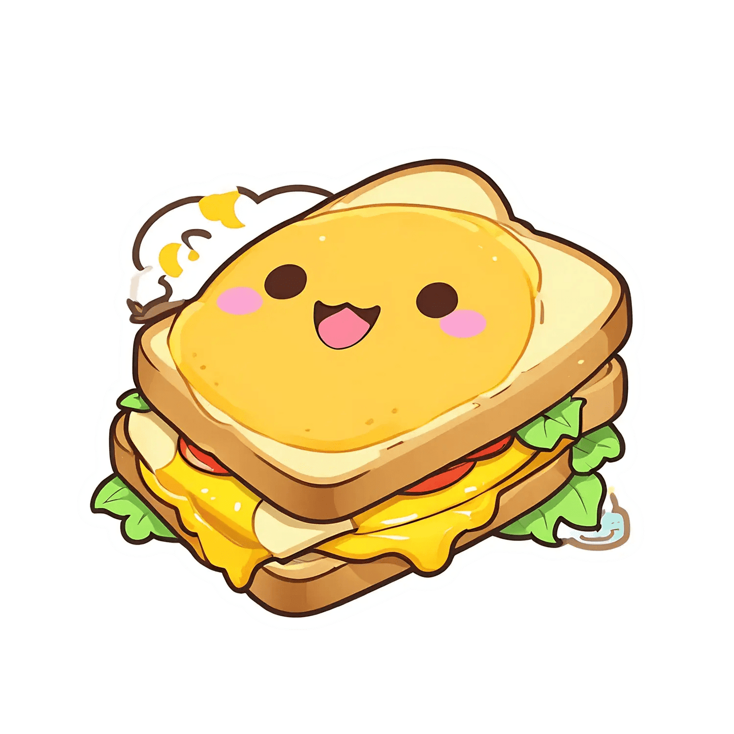 Cute Sandwich - Sticker - Heat Press Transfer