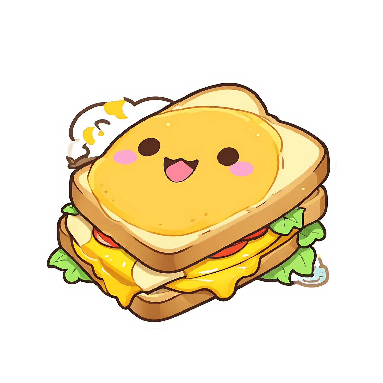 Cute Sandwich - Sticker - Heat Press Transfer