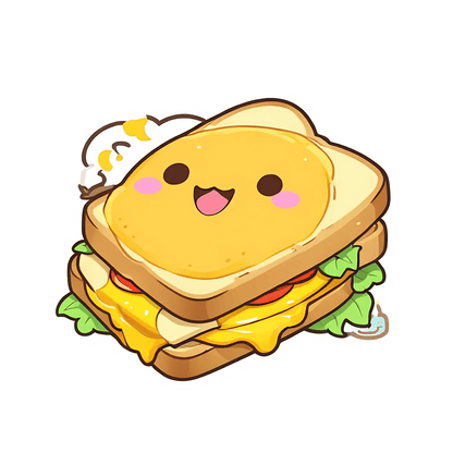 Cute Sandwich - Sticker - Heat Press Transfer