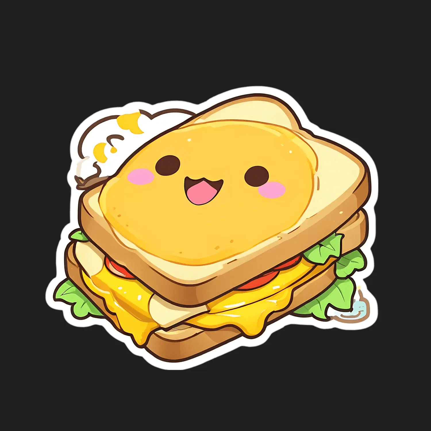 Cute Sandwich - Sticker - Heat Press Transfer