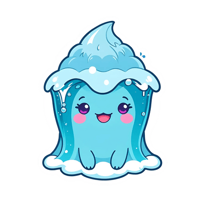 Cute Sea Wave - Sticker - Heat Press Transfer