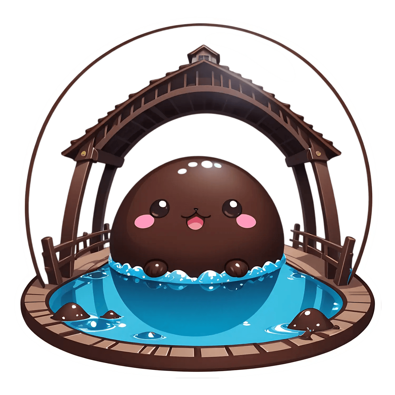 Cute Seal Pond - Sticker - Heat Press Transfer