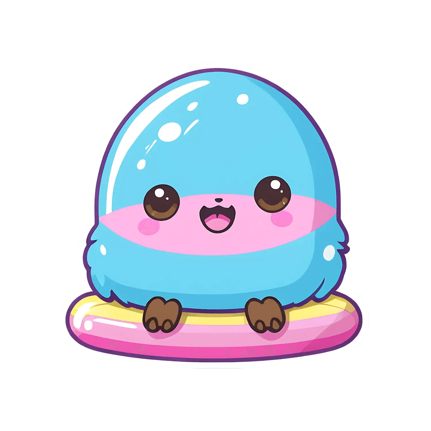 Cute Seal Sticker - Charming UV DTF Design - Heat Press Transfer