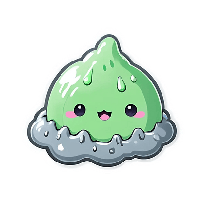 Cute Slime - UV DTF Sticker - Heat Press Transfer